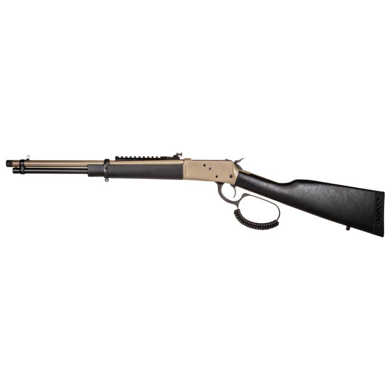 R92, Lever Action Rifle, 44 Magnum, 16.5" Round Threaded Barrel, Matte Finish, Flat Dark Earth, Coated Wood Furniture, Adjustable Sights, Picatinny Optics Rail, 8 Rounds, Right Hand 9204416U3-TB