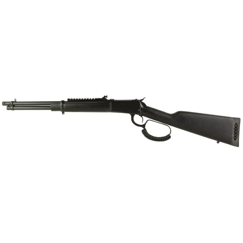 R92 Triple Black, Lever Action Rifle, 45 Long Colt, 16.5" Round Threaded Barrel, Matte Blued Finish, Black, Coated Wood Furniture, Adjustable Sights, Picatinny Optics Rail, 8 Rounds, Right Hand 920451613-TB