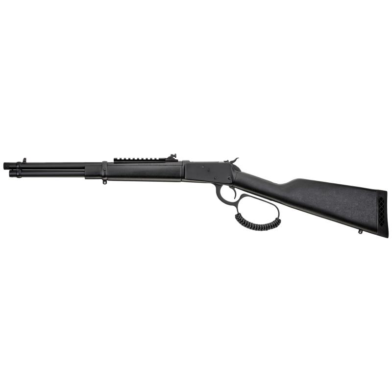 R92 Triple Black, Lever Action Rifle, 357 Magnum, 16.5" Round Threaded Barrel, Matte Blued Finish, Black, Coated Wood Furniture, Adjustable Sights, Picatinny Optics Rail, 8 Rounds, Right Hand 923571613-TB