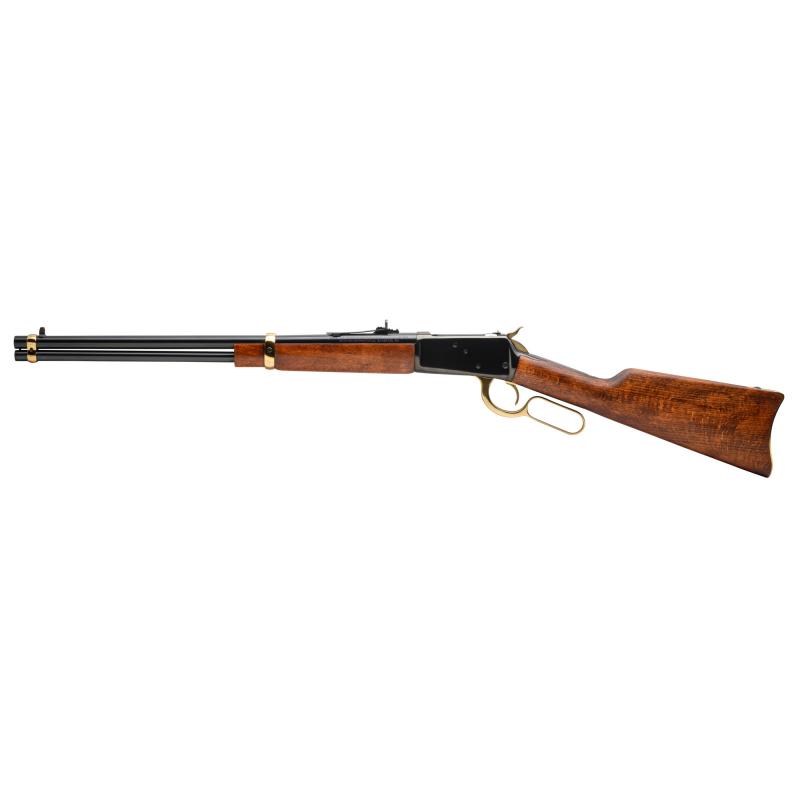 R92 Gold, Lever Action Rifle, 357 Magnum, 20" Barrel, Blued Finish, Black w/Gold Accents, BrazillianHardwood Furniture, Buckhorn Sights, 10 Rounds, Right Hand 923572013-GLD