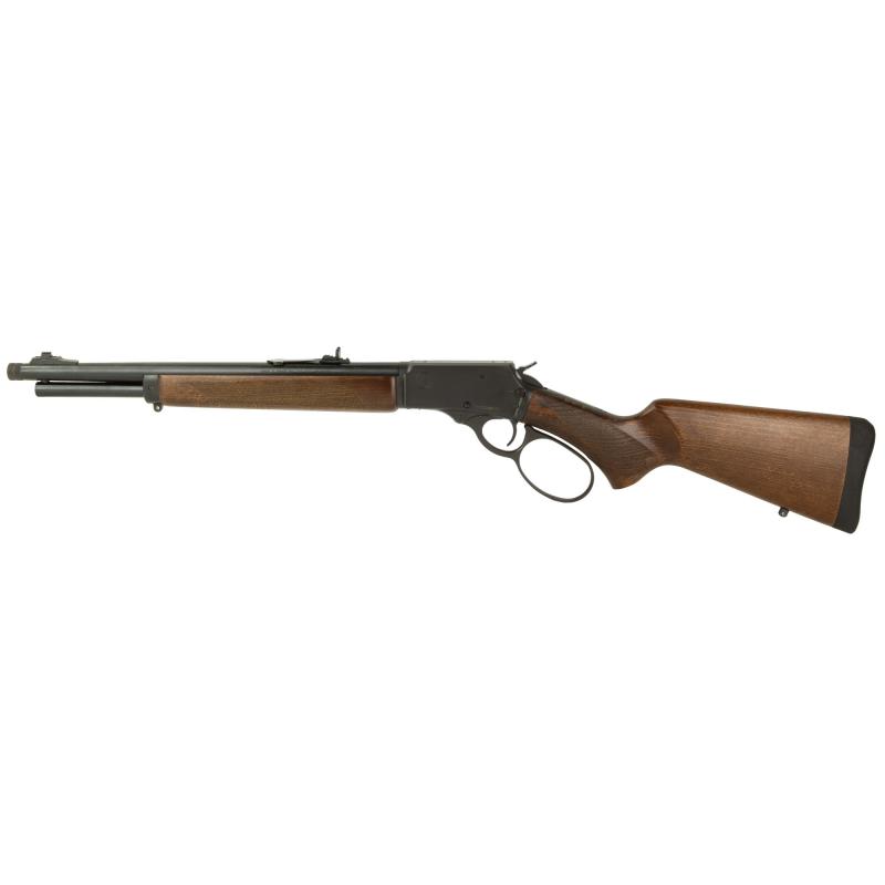 R95 Trapper, Lever Action Rifle, 45 Long Colt, 16.5" Barrel, Oxide Finish, Black, Buckhorn Rear Sights, Drift Adjustable Front Sight, Wood Stock, 8 Round 950045161