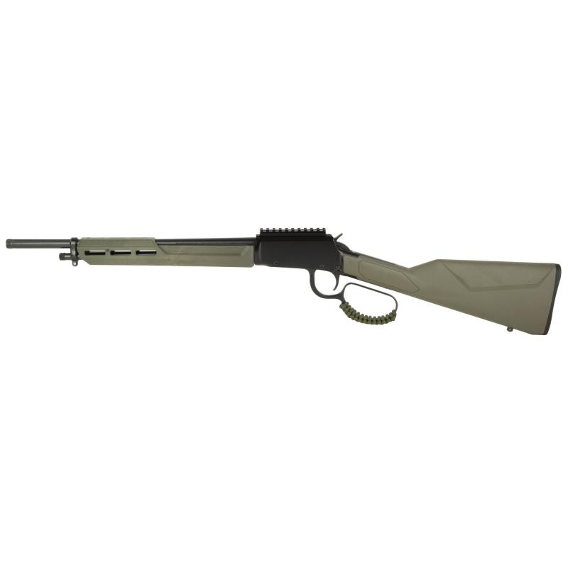 Rio Bravo Tactical, Lever Action Rifle, 22 LR, 16.5" Barrel, Threaded 1/2x28, Matte Finish, Olive Drab Green, Synthetic Stock, Medium Loop, Picatinny Rail, 10 Rounds RL22161STOD