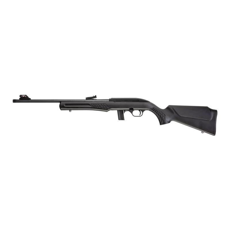 RS22, Semi-automatic, 22 LR, 18" Threaded Barrel, Black Color, Synthetic Stock, Adjustable Fiber Optic Sights, 10Rd RS22L1811-TH