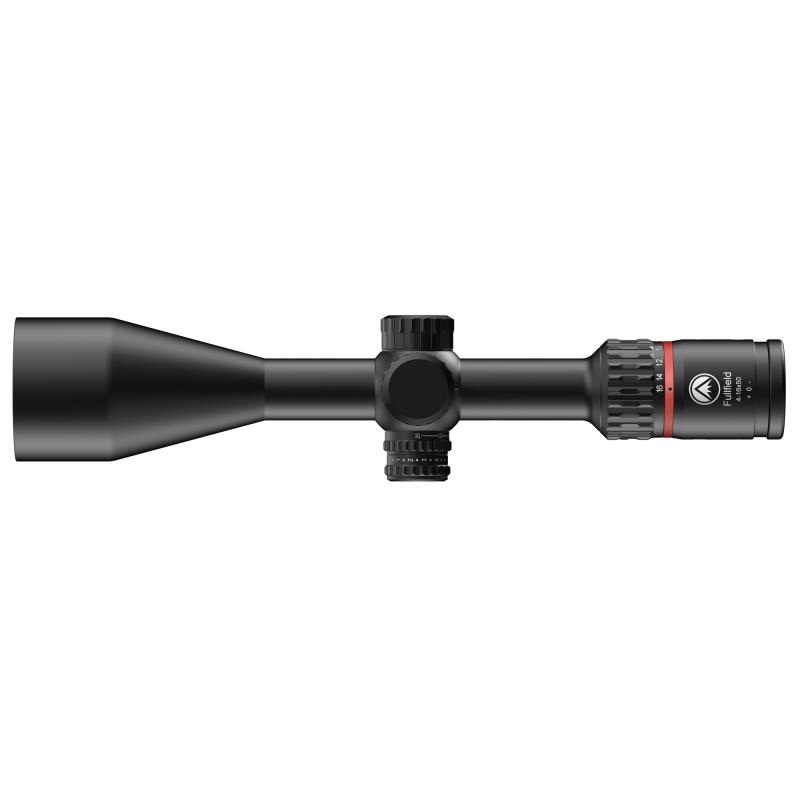Fullfield, Rifle Scope, 4-16X Magnification, Second Focal Plane, Wind MOA Illuminated Reticle, 50mm Objective, 1" Main Tube, Matte Finish, Black 201552
