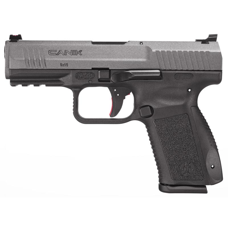 TP9SF Elite, Striker Fired, Semi-automatic, Polymer Frame Pistol, 9MM, 4.19" Barrel, Tungsten Grey, Warren Tactical Sights With Red and Green Fiber Optic Front, 15 Rounds, 2 Magazines, Holster, Interchangeable Backstraps HG4869T-N