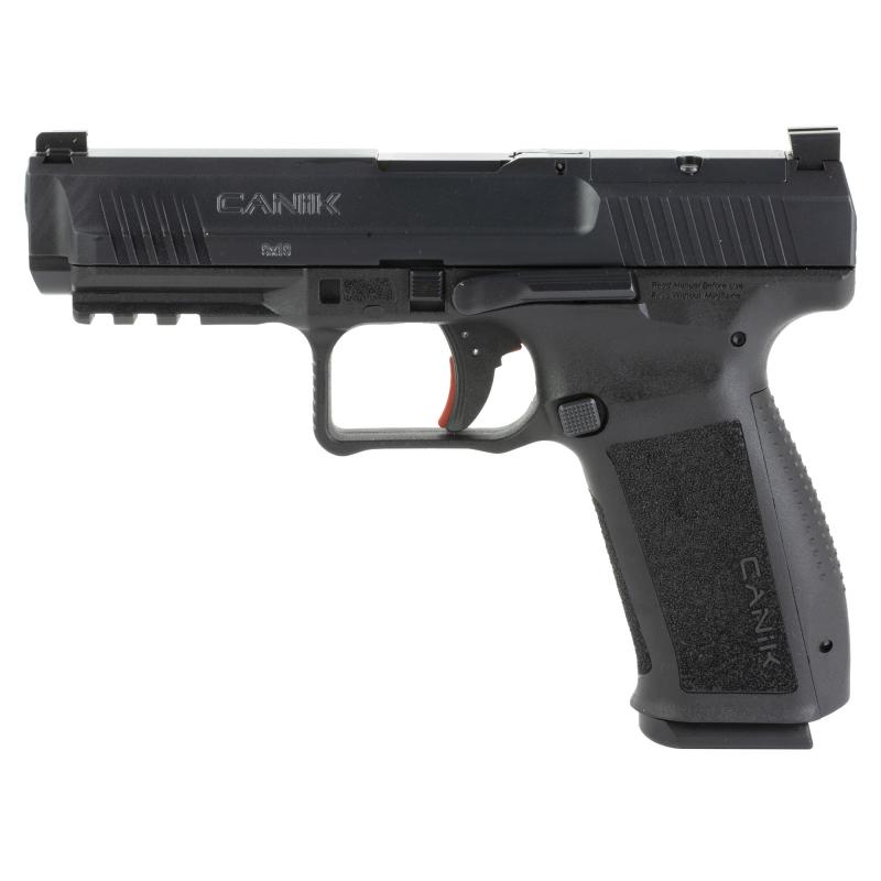 TP9, METE SFT, Striker Fired, Semi-automatic, Polymer Frame Pistol, Full Size, 9MM, 4.47" Barrel, Black, 3 Dot White Sights, Flared Magwell, Holster Fit and Lock, Optics Ready, 2 Magazines, (1)-18 Round and (1)-20 Round HG6595-N