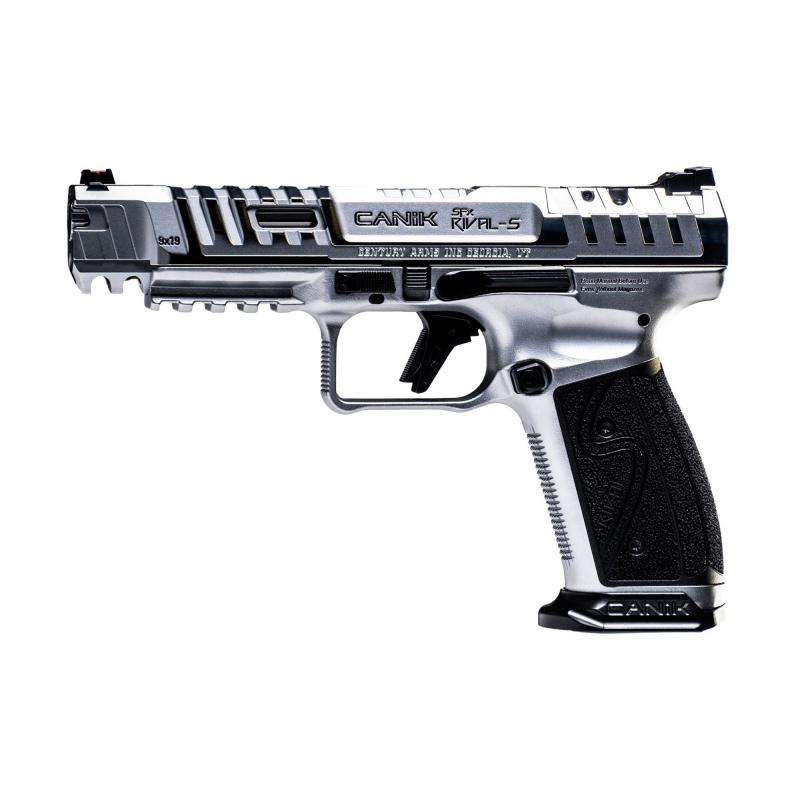 CANIK SFx RIVAL-S | 9MM, Chrome Slide, 5" Barrel, Two 18rd Magazines, Optics Ready