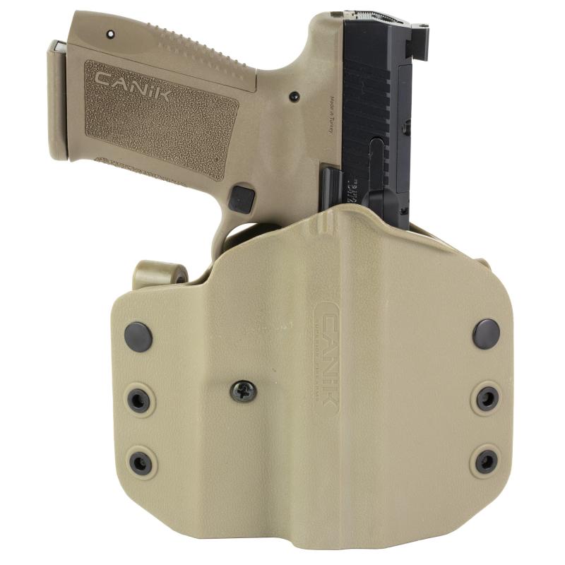 METE SF, Striker Fire, Semi-automatic, Polymer Frame Pistol, Compact, 9MM, 4.19" Barrel, Matte Finish, Flat Dark Earth Frame, Black Slide, 3 Dot Sights, 15 Rounds, 2 Magazines, Optic Ready HG7159-N