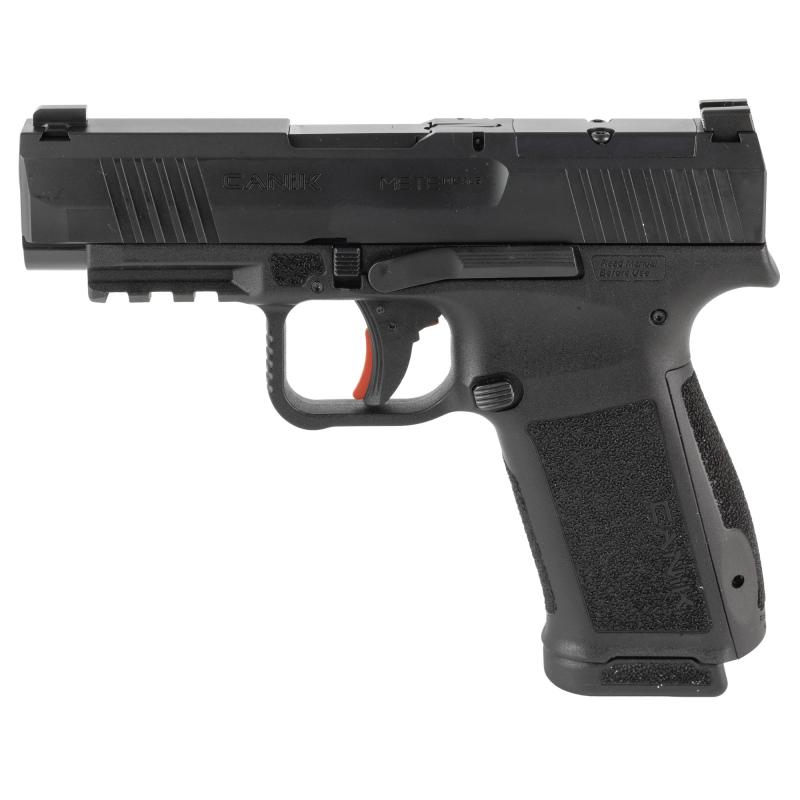 METE MC9LS, Semi-automatic, Striker Fired, Polymer Frame Pistol, Compact, 9MM, 3.63" Barrel, Nitride Finish, Black, Optic Ready, White Dot Front Sight, Blackout Rear Sight, 2 Magazines, 10 Rounds HG7885-N