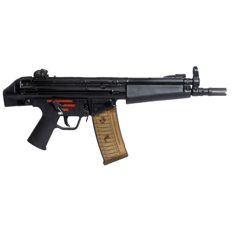 AP53, Semi-automatic Pistol, 556NATO, 8.3" Barrel, Threaded 1/2X28, 4 Prong Flash Hider, Manganese Phosohate Finish, Black, Manual Safety, Fixed Front & Adjustable Rear Sight w/ Claw Mount 1913 Picatinny Rail, 30 Rounds, 2 Magazines, Includes Sling, Clea