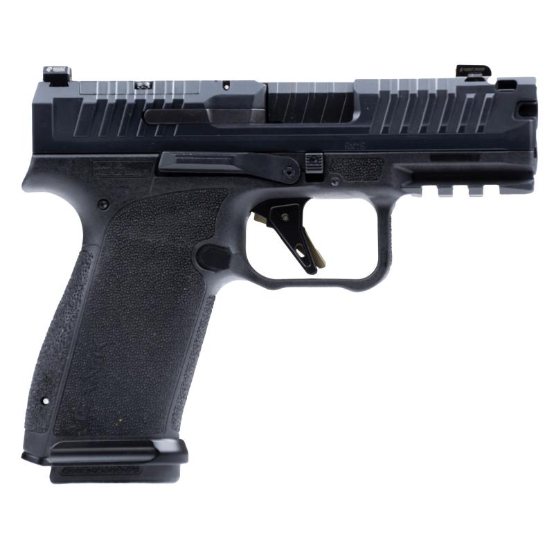 METE MC9 Prime, Semi-automatic, Striker Fired, Compact, 9MM, 3.64" Barrel, Compensated Slide and Barrel with Blast Chamber, Night Sights, Optics Ready, Matte Finish, Black, 17 Rounds, 2 Magazines HG8328-N
