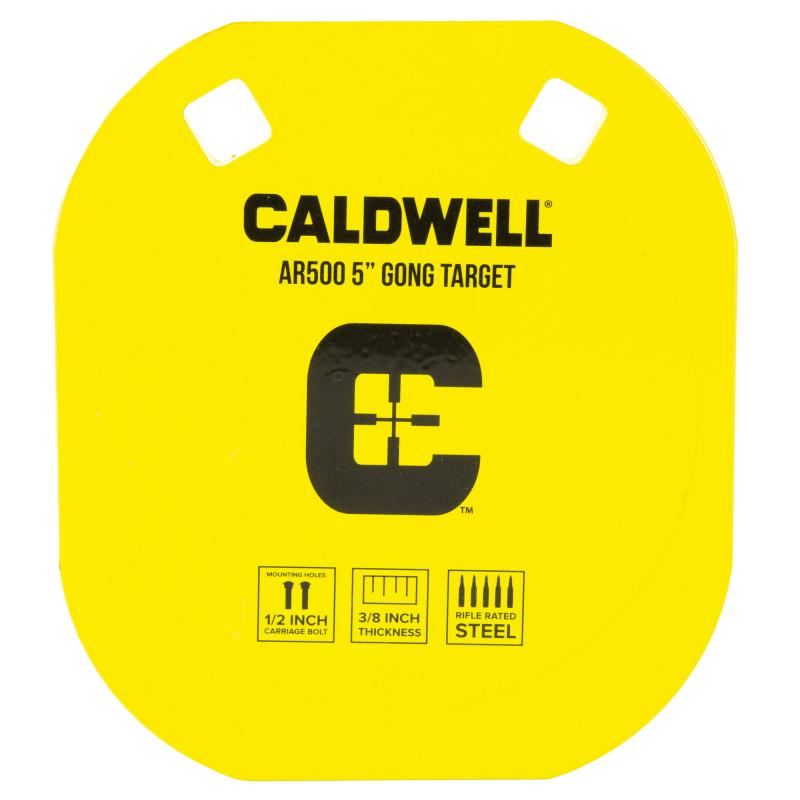 AR500, Gong Target, 5", Steel Target, Yellow 1116700