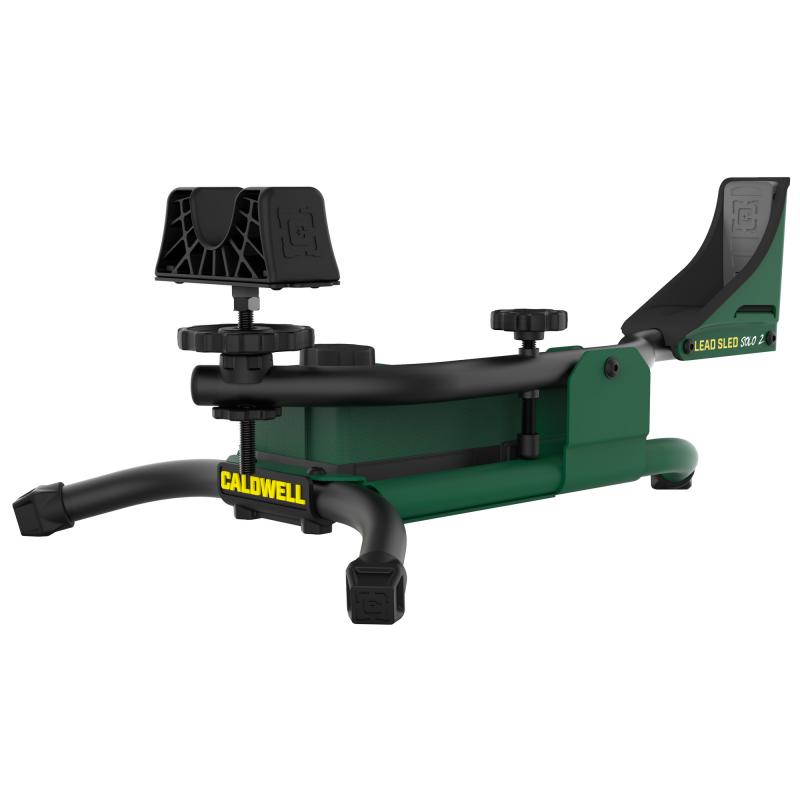Lead Sled Solo 2 with Weight Reservoir, Shooting Rest, Universal Fit, Adjustable, Green 1232952