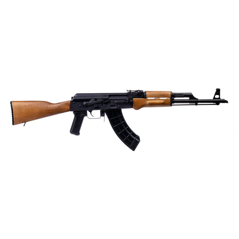 BFT47, Semi-automatic Rifle, AK, 7.62X39, 16.5" Barrel, Matte Finish, Black, Walnut Stock, Walnut Handguard, Polymer Grip, Adjustable Sights, 30 Rounds, 1 U.S. Palms Magazine RI4416-N