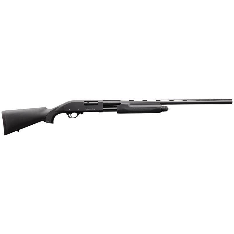 301, Pump Action, 12 Gauge, 3" Chamber, 28" Vent Rib Barrel, Matte Finish, Synthetic Stock, Brass Bead Front Sight, 5 Rounds, Black, Includes 3 Choke Tubes 930.198