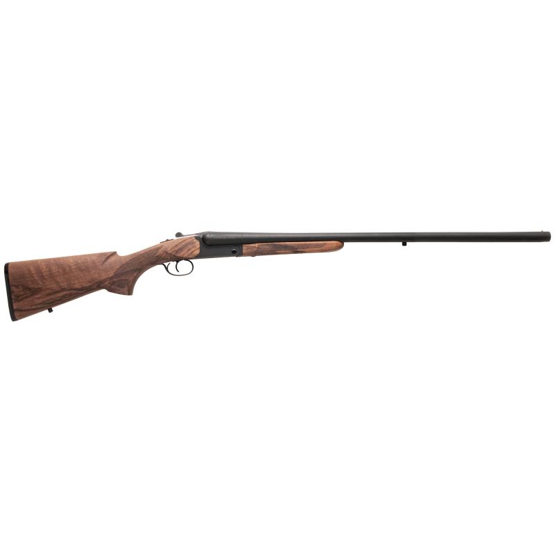500 Field, Side by Side, 12 Gauge, 3" Chamber, 28" Barrel, Blued Finish, Walnut Stock, Fiber Optic Sight, 2 Rounds 930.345