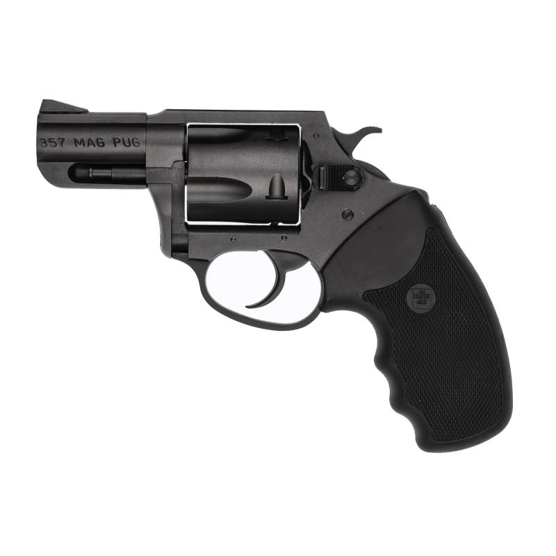 Mag Pug, 357 Magnum, 2.2" Ported Barrel, Steel Frame, Blue Finish, Rubber Grips, Fixed Sights, 5Rd, Fired Case 13520