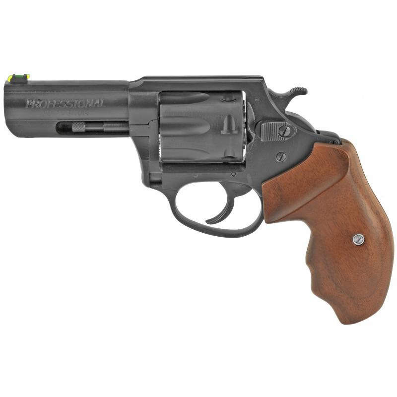 Professional, Revolver, 32 H&R, 3" Barrel, Steel Frame, Blacknitride+ Finish, Walnut Wood Grips, LitePipe Fiber Optic Front Sight, 7Rd 63270