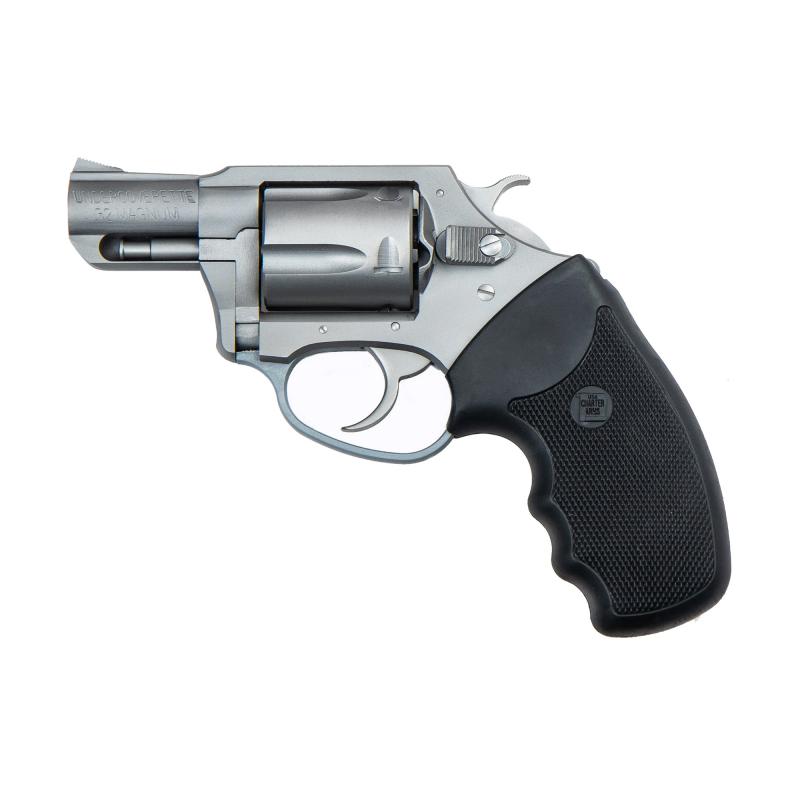 Undercover, 32 H&R, 2" Barrel, Steel Frame, Stainless Finish, Rubber Grips, 5Rd, Fired Case 73220