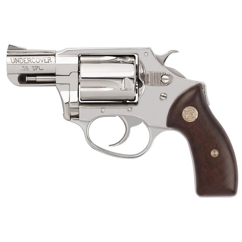 Undercover .38 Special +P Standard Hammer 2 Inch Barrel Hi Polished Finish Fixed Sights Wood Grips 5 Round
