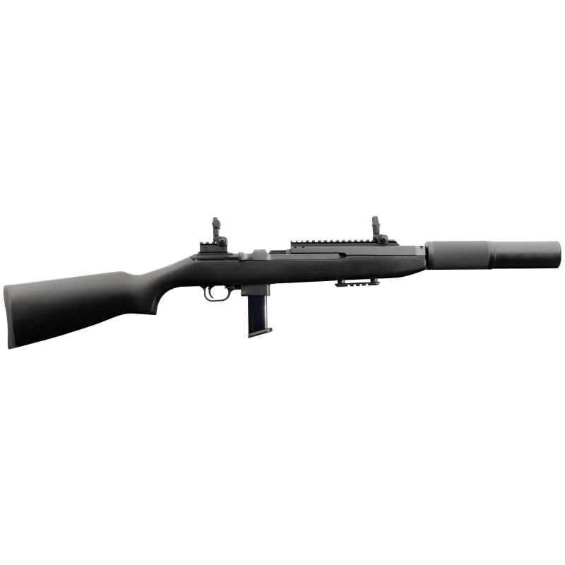 M1-9 MBR (Modern Black Rifle), Semi-automatic, Rifle, 9MM, 19" Barrel, Matte Finish, Black, Coated Wood Stock, Front/Rear Flip Sights, 10 Rounds, 2 Magazines, Right Hand, Uses Beretta 92-style Magazines 500.259