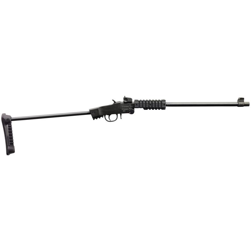 Little Badger Single Shot, 22LR, 16.5" Threaded Barrel, Wire Stock, 1Rd, Black, Picatinny Forend 500.265