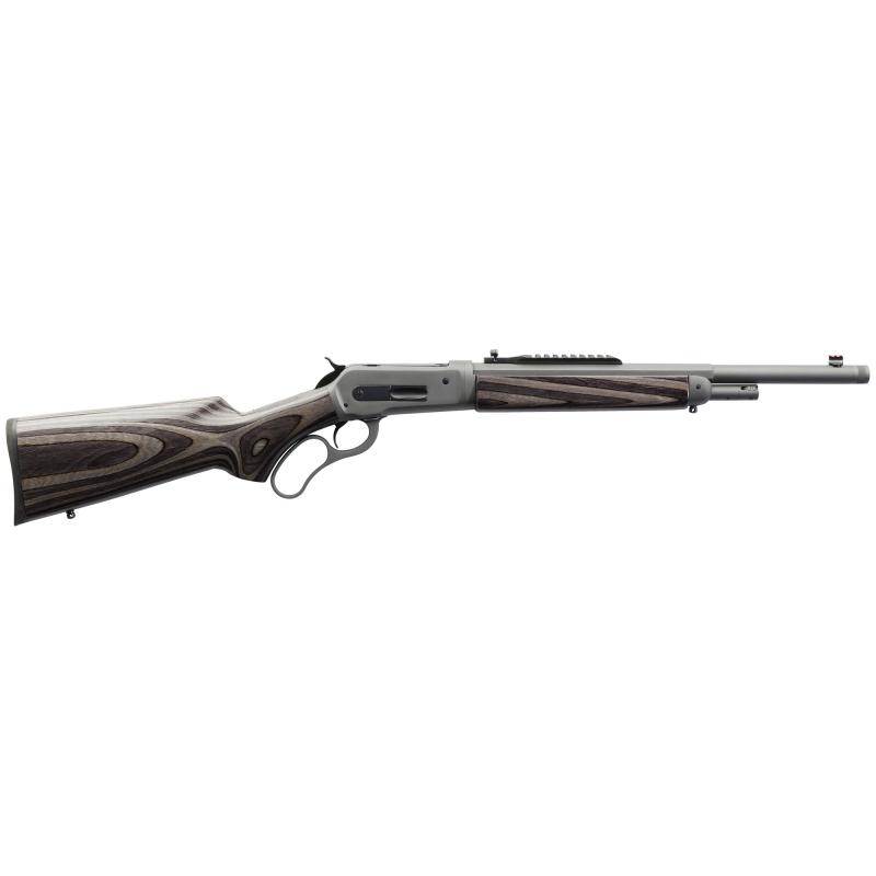 1886 Wildlands Take Down, Lever Action, 45-70 Government, 18.5" Threaded Barrel, Grey Cerakote Finish, Grey Laminate Stock, 4Rd, Fiber Optic Front Sight & Skinner Picatinny Rail with Rear Peep Sight 920.411