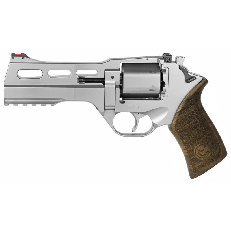 Rhino Single Action Revolver, Single Action Only, 357 Mag, 5" Barrel, Alloy Frame, Chrome Finish, 6Rd, 3 Moon Clips CF340-247