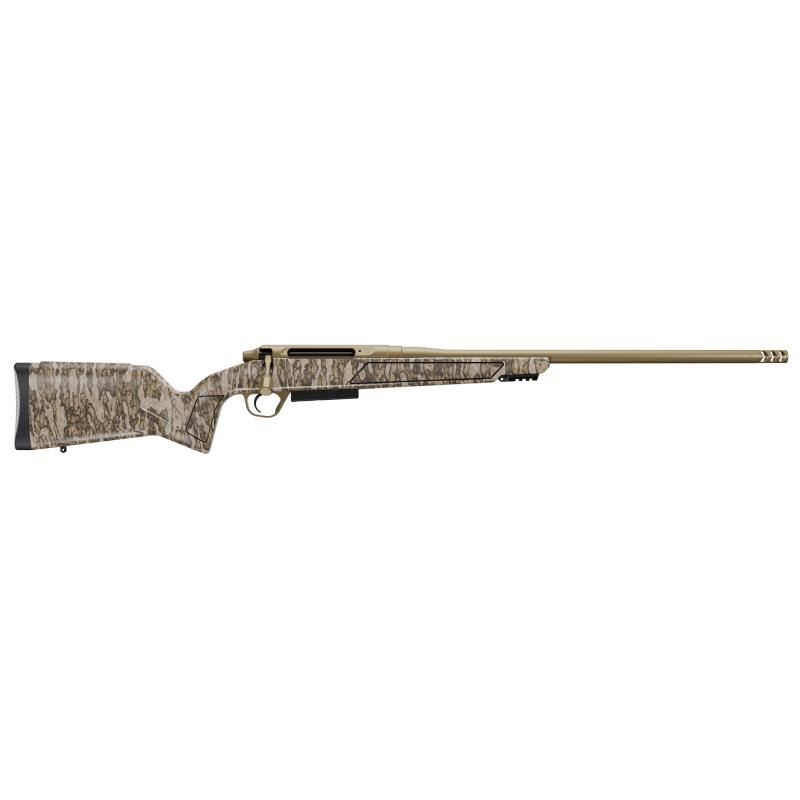 Evoke Mossy Oak, Bolt Action Rifle, 243 Winchester, 20" Barrel, RFR Muzzle Brake, Cerakote Finish, Flat Dark Earth, Mossy Oak Hybrid Hunter Stock, TriggerTech Trigger, 5 Rounds, 1 Magazine 801-15012-00