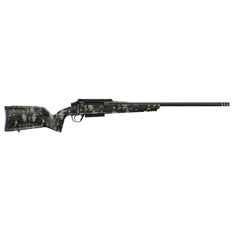 Evoke Hunter, Bolt Action Rifle, 300 PRC, 22", RFR Muzzle Brake, Cerakote Finish, Black, Green Hybrid Hunter Stock, 0 MOA Rail, TriggerTech Trigger, 4 Rounds, 1 Magazine 801-15027-00