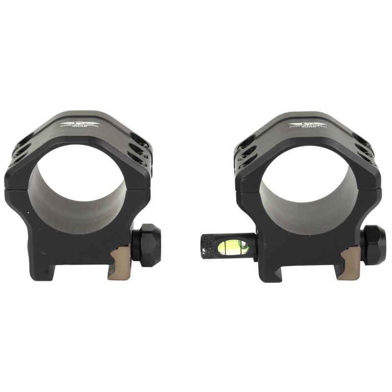 Tactical, 30MM Scope Rings, Medium Height, Black, Anodized 810-00042-01