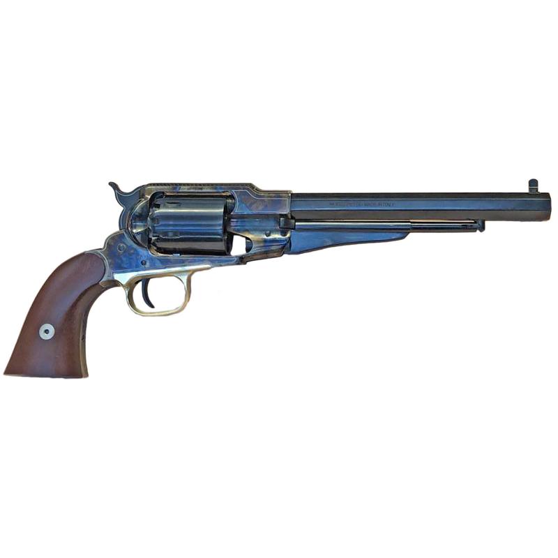 Angel Eyes, Single Action Revolver, 45 Long Colt w/ 44 Percussion Interchangeable Cylinder, 8" Barrel, Blue w/ Case Color Frame/Engraved Top Strap, 2 Piece Walnut Grips, Fixed Sights, 6 Rounds ANGELEYES