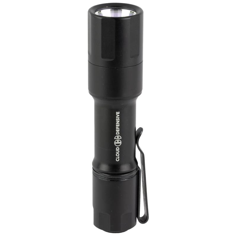 MCH, Mission Configurable Handheld, High Candela, Flashlight, Accepts 18650 and CR123A Batteries, 1100 Lumens, Single Output, Aluminum, Anodized Finish, Black, Includes 18650 Battery, Charging and Pocket Clip MCH 2.0-HC-DF-P-650 BLK