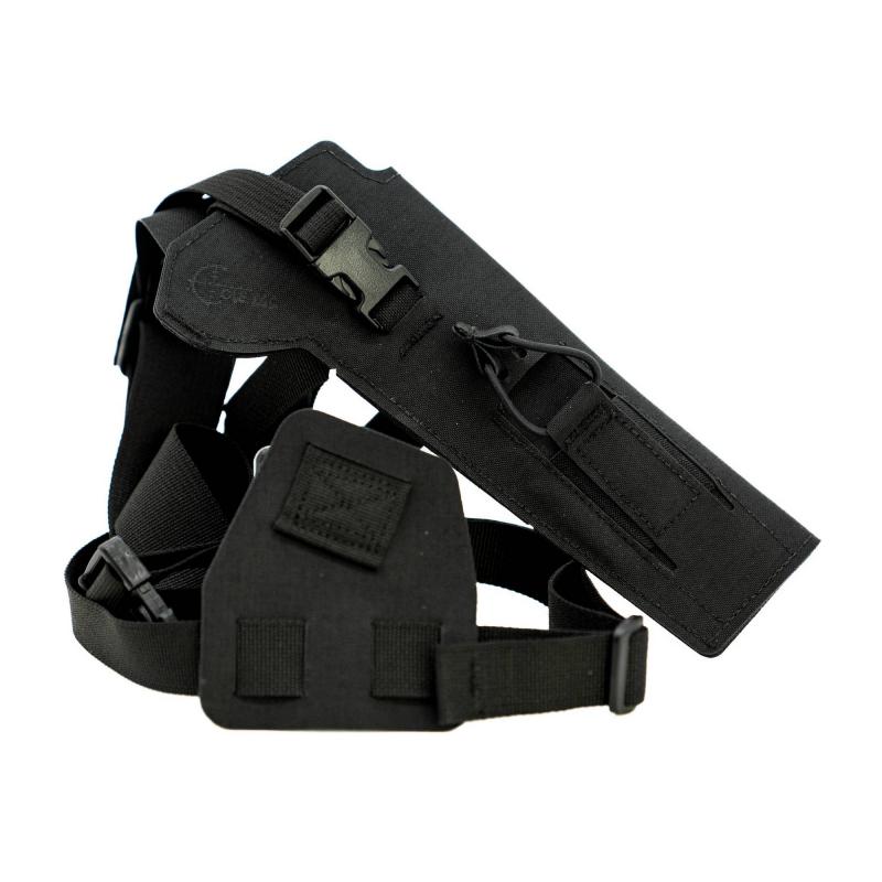 Varmint Wrangler, Chest Holster, Fits Most 22LR Supressor Host (Ruger MK Series/M&P22/Buckmark/TX22) with Supressors Attached, Matte Finish, Black VW101