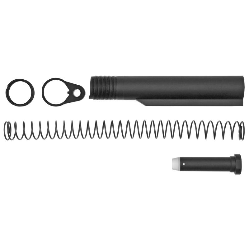 Mil Spec Buffer Tube Kit, Black, Tube, Spring, Buffer, Locking Ring & Nut, AR-15 81626