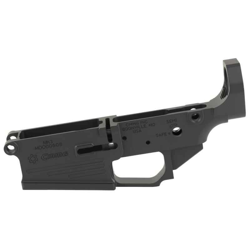 MK3, Semi-automatic, Stripped Lower Receiver, 308 Winchester, Cerakote Finish, Armor Black 38CA2AC-AB