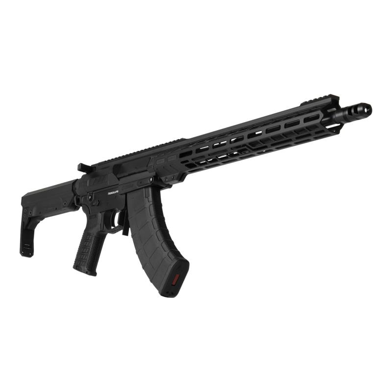 Resolute MK47, Semi-automatic Rifle, 7.62X39, 16.1" Barrel, Threaded 5/8x24, ZEREOED Muzzle Brake, Cerakote Finish, Armor Black, 15" Free Float M-LOK Handguard, ZEROED Polymer Grip, CMMG Ripstock, Manual Safety, 30 Rounds, 1 Magazine 76AC20A-AB
