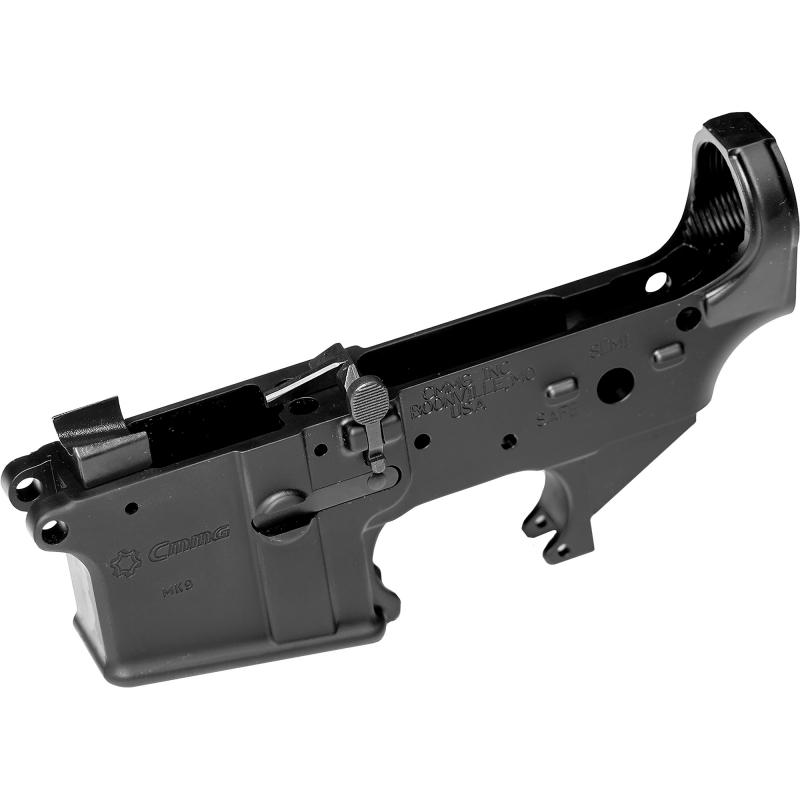 MK9, Semi-automatic, Stripped Lower Receiver, 9MM, Cerakote Finish, Armor Black 91CA2A6-AB