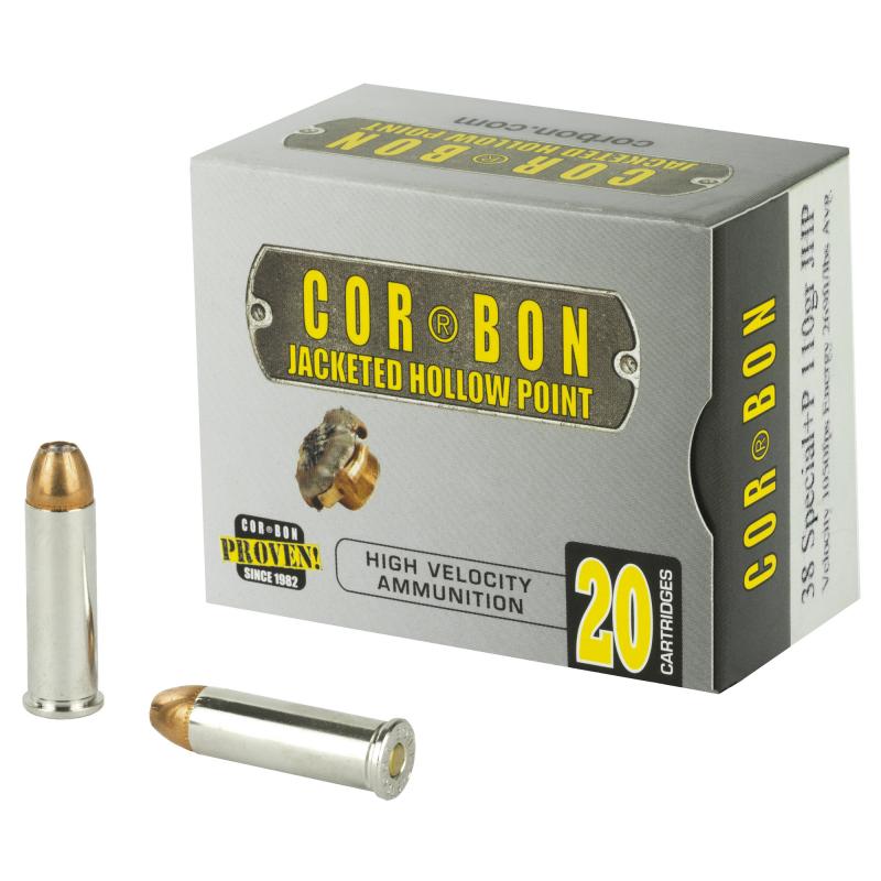 Self Defense .38 Special+P 110 Grain Jacketed Hollow Point 20 Per Box