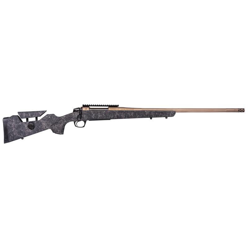 Cascade Long Range Hunter, Bolt Action Rifle, 6.5 PRC, 24" Threaded Barrel, 5/8x24, Cerakote Finish, Smoked Bronze, Synthetic Stock, Black with Smoked Bronze Web, 20 MOA Picatinny Rail, 1 Magazine, 3 Rounds CR3959F