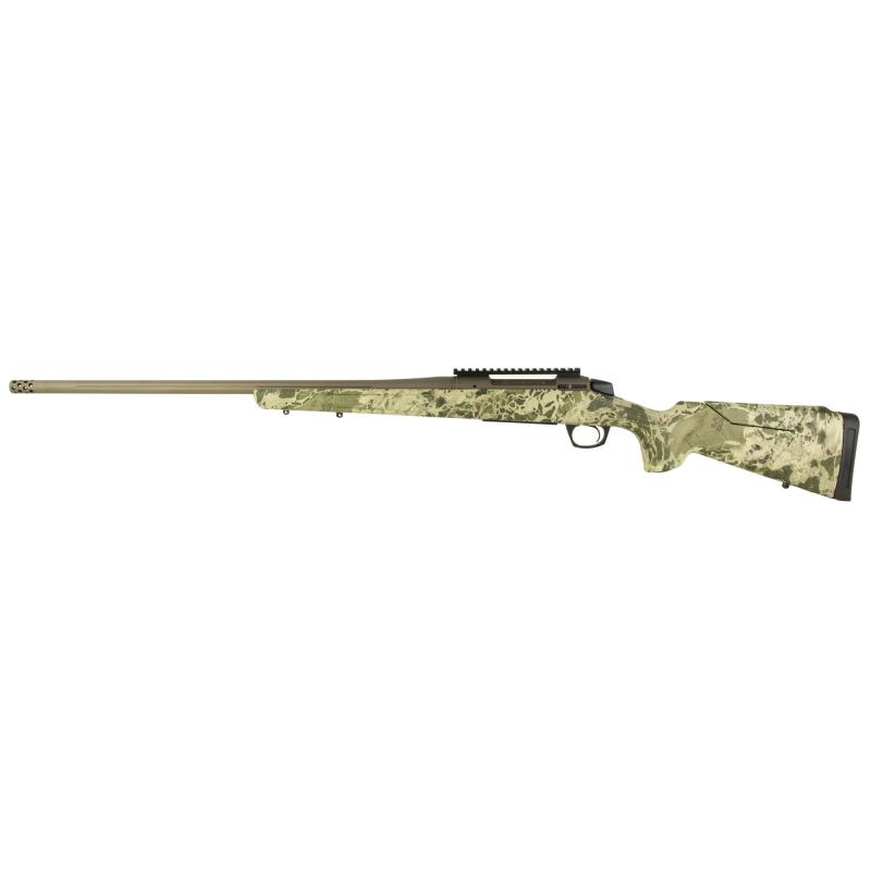 Cascade Long Range Hunter, Bolt Action Rifle, 300 Winchester Magnum, 24" Threaded Barrel, 5/8x24, Cerakote Finish, Smoked Bronze, Synthetic Stock, Realtree Hillside Camo, 20 MOA Picatinny Rail, 1 Magazine, 3 Rounds CR3961