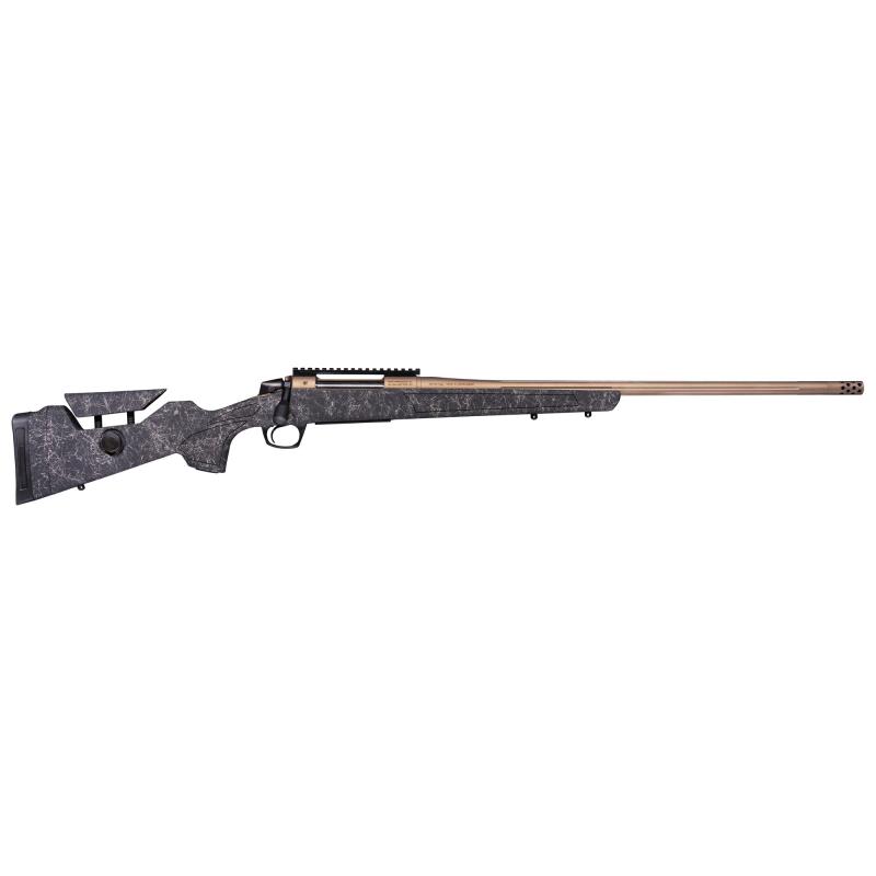 Cascade Long Range Hunter, Bolt Action Rifle, 7MM PRC, 24" Threaded Barrel, 5/8x24, Cerakote Finish, Smoked Bronze, Synthetic Stock, Black with Smoked Bronze Web, 20 MOA Picatinny Rail, 1 Magazine, 3 Rounds CR3969F