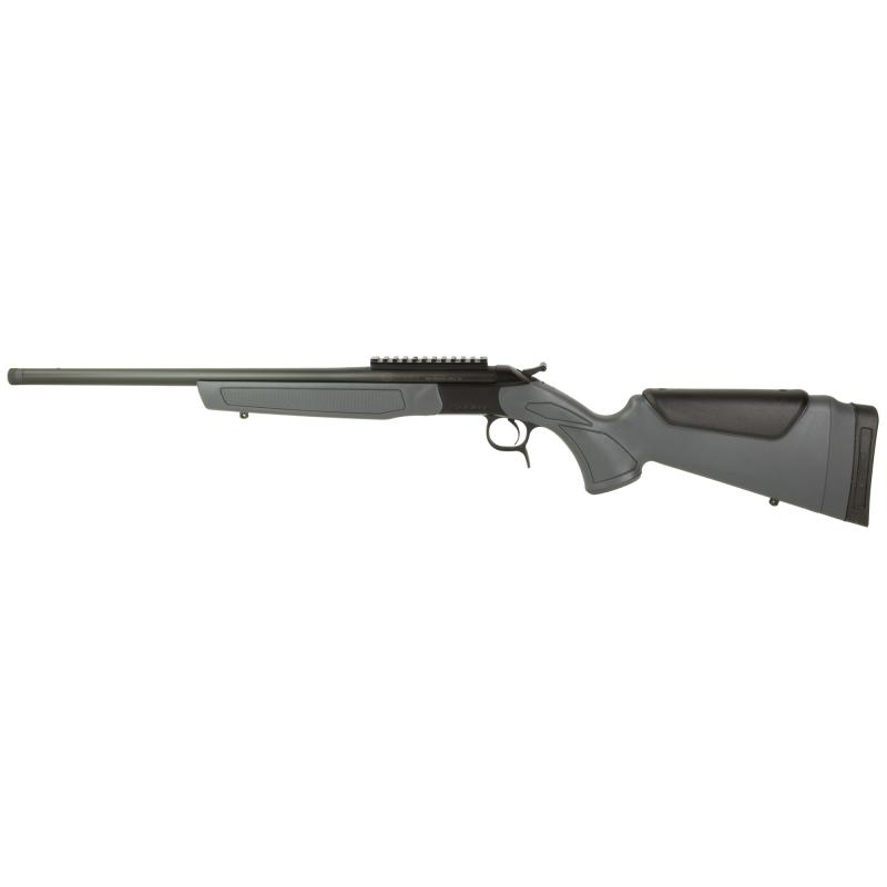 Scout V2, Single Shot Rifle, 243 Winchester, 20" Threaded Barrel, Matte Finish, Black, Scope Rail, Synthetic Stock, Gray, 1 Round CR4435