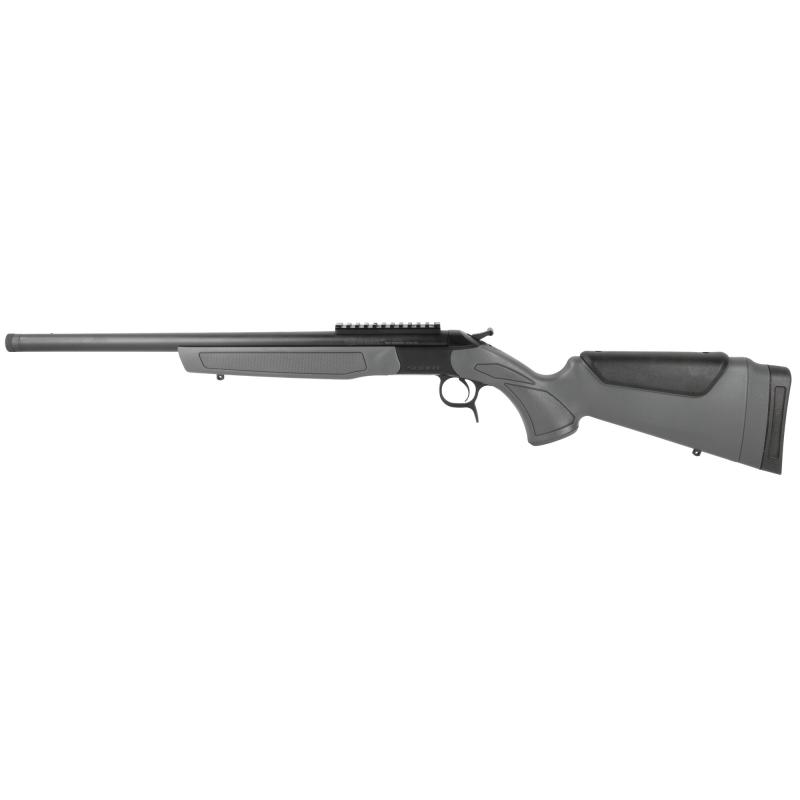 Scout V2, Single Shot Rifle, 44 Magnum, 20" Threaded Barrel, Matte Finish, Black, Scope Rail, Synthetic Stock, Gray, 1 Round CR4444