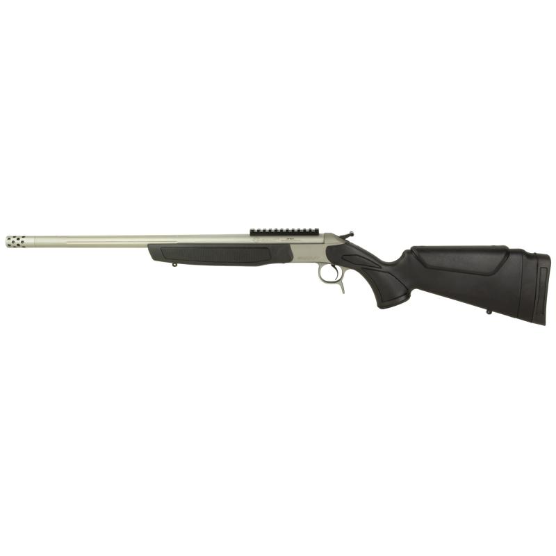Scout, Take-Down, Single Shot Rifle, 444 Marlin, 22" Threaded Barrel, Stainless Steel Finish, Synthetic Stock, Black, Ambidextrous, Scope Rail, MuzzleBrake, 1 Round CR4445S