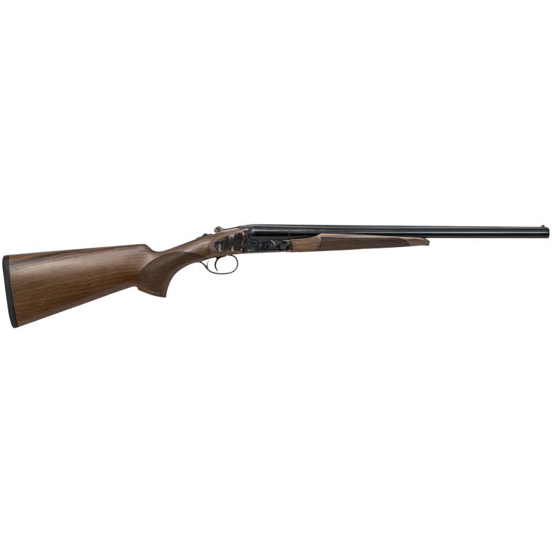 Sharp-Tail Coach, 12 Gauge, 3" Chamber, 20" Barrel, Color Case Hardened Finish, Walnut Stock, 2 Rounds 06417