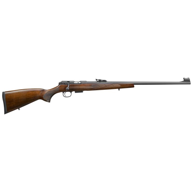 457 Lux, Bolt Action, 22LR, 24.8" Cold Hammer Forged Barrel, Black Finish, Walnut Stock, 5 Rounds, Adjustable Sights 02301
