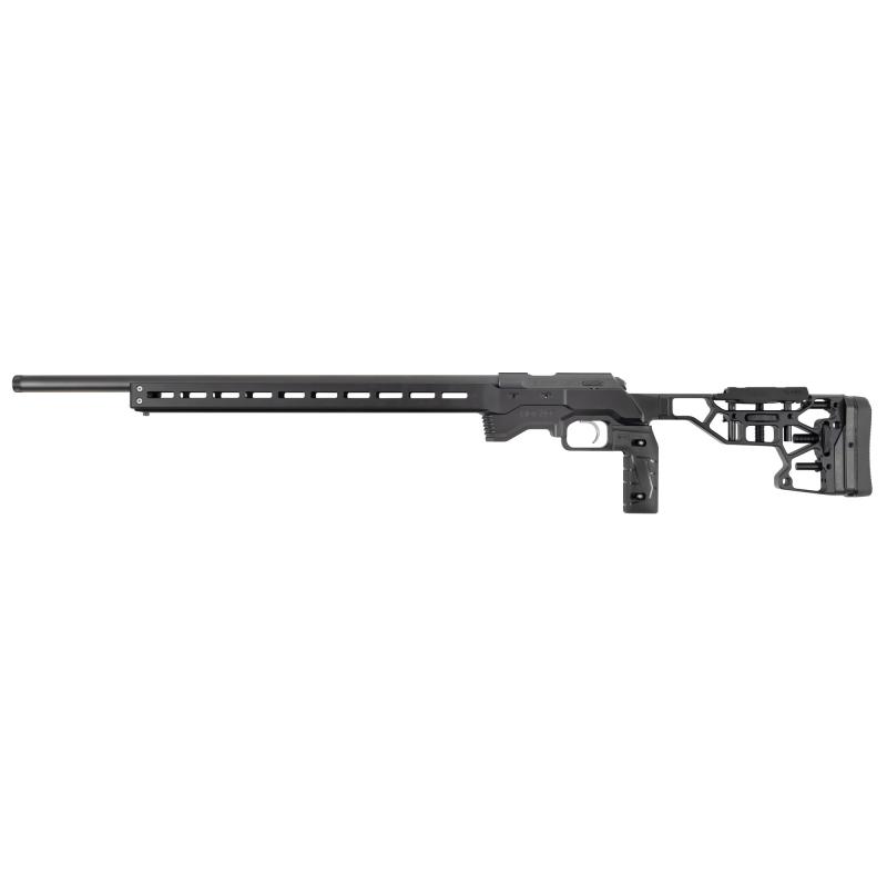 457 Chassis  22 Long Rifle, 24" Barrel, Threaded 1/2X28, 11mm Dovetail, MDT ACC Aluminum Chassis, Adjustable Cheek Riser, Anodized Finish, Black, 5 Rounds 02329 Bolt Action Rifle