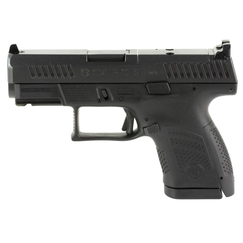 P-10S, Striker Fired, Semi-automatic, Polymer Frame Pistol, Sub-Compact, 9MM, 3.5" Barrel, Nitride Finish, Black, Fixed Sights, Optic Ready, 10 Rounds, 2 Magazines 01568