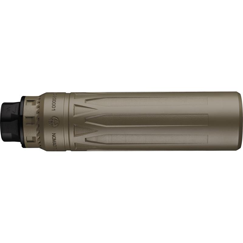 Nomad-TI XC, Suppressor, 6.74" Length, Rated Up to 300 Remington Ultra Magnum, Titanium, Cerakote Finish, Flat Dark Earth, Direct Thread 5/8X24 HUB Mount NOMADTIXCDTFDE
